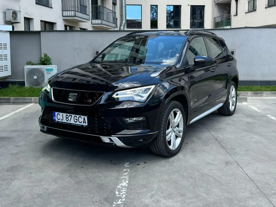 SEAT Ateca negru din flota reală GCA în Cluj