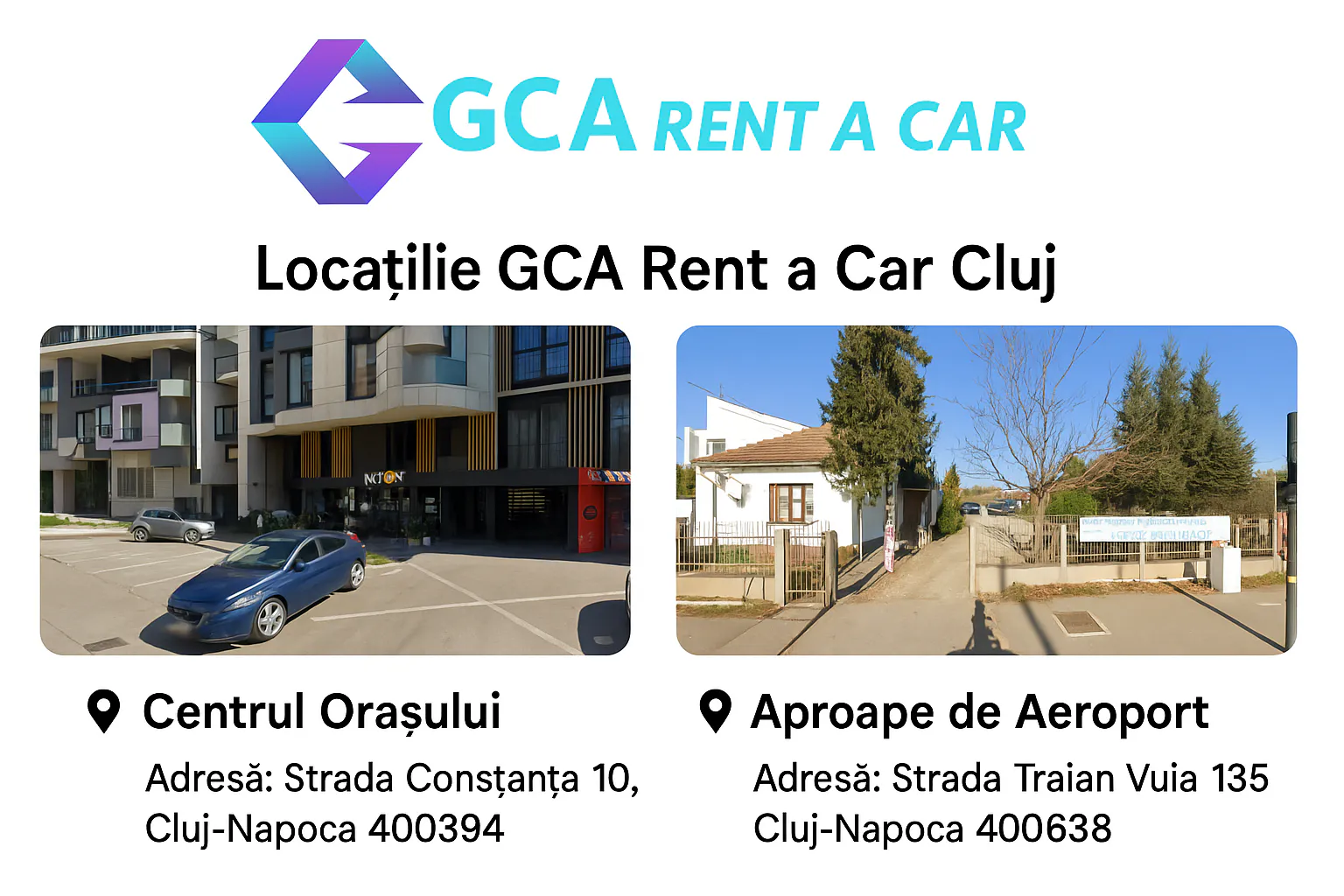 Locații GCA Rent a Car
