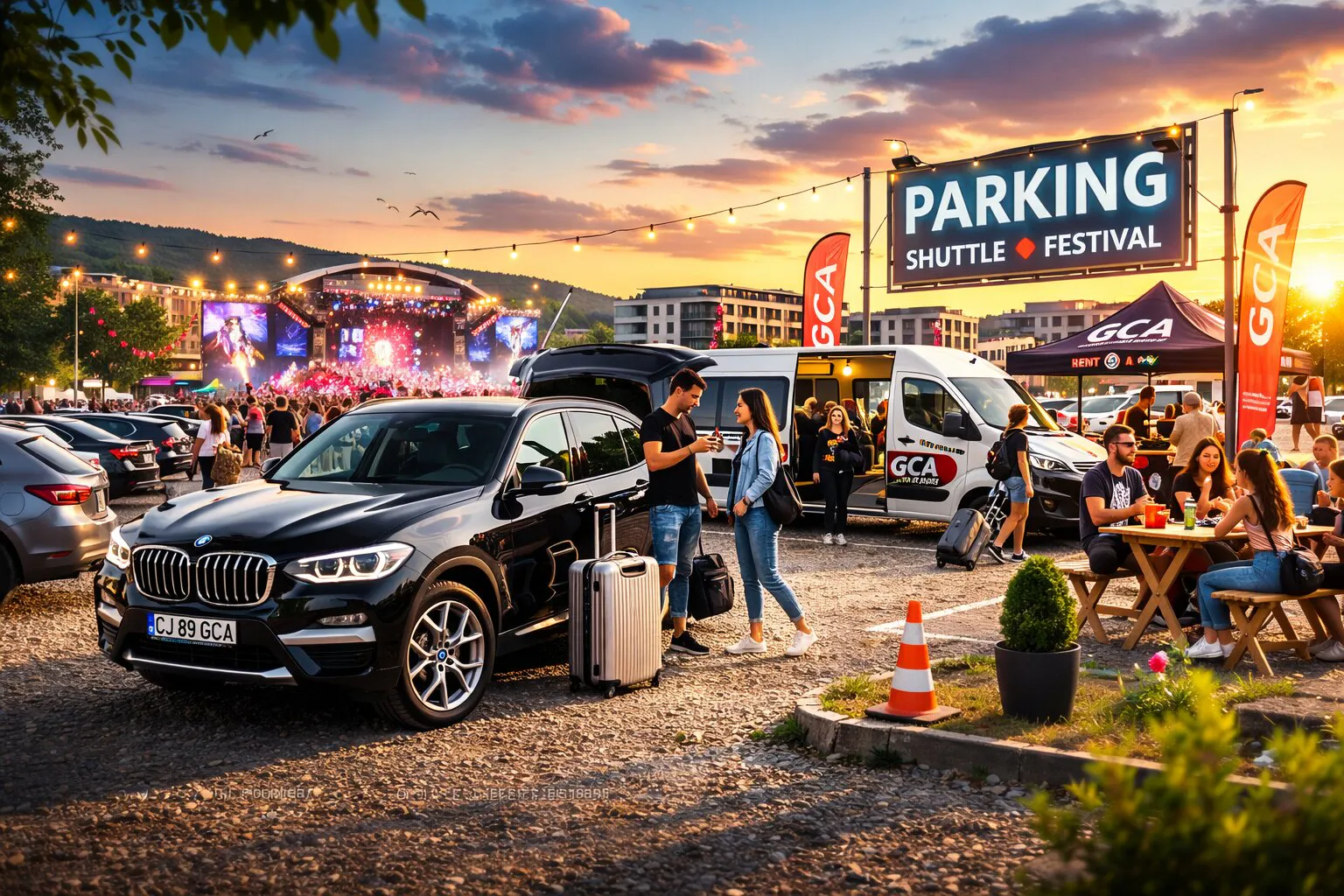 Parcarea buna in weekend de festival inseamna un plan simplu si realist, nu neaparat locul perfect de langa intrare