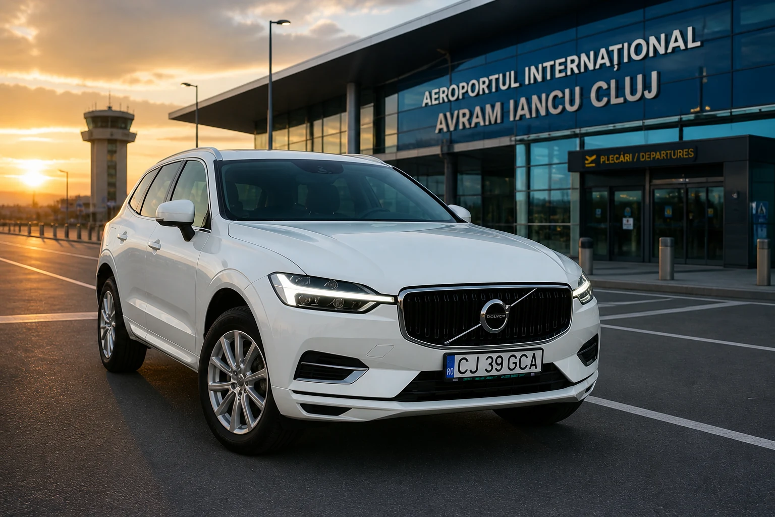Volvo GCA in fata aeroportului din Cluj