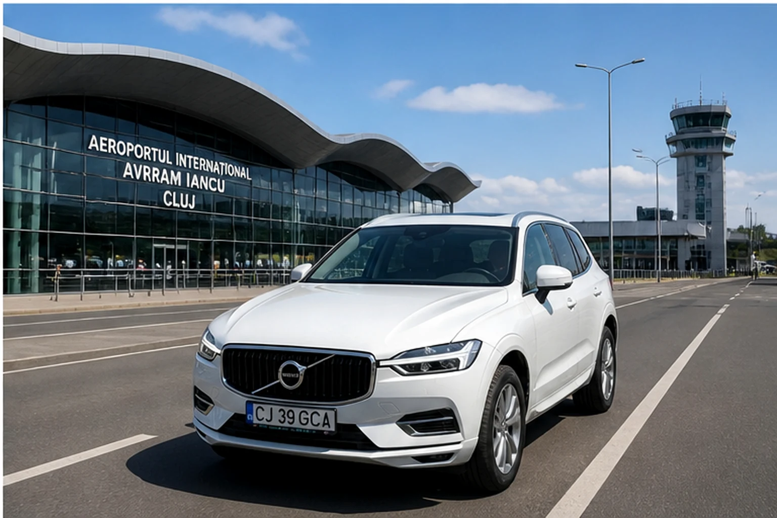 Volvo GCA in fata aeroportului din Cluj